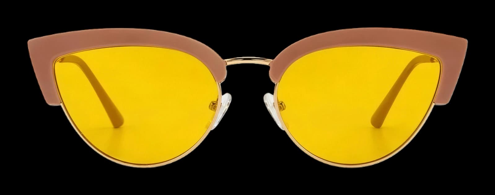 NEUROS Amber cat eye bej, din față